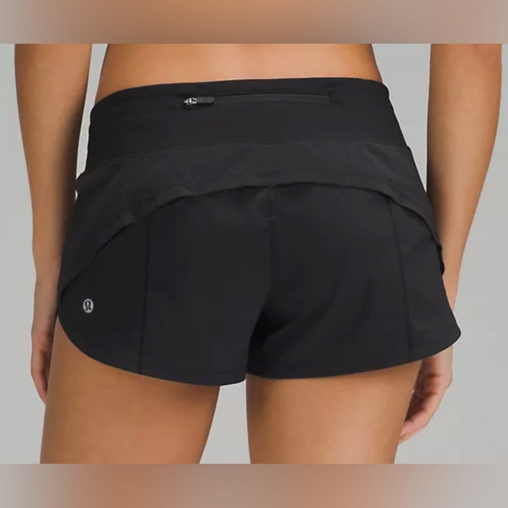 Lululemon black running shorts
